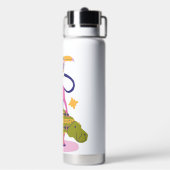 ピンクイエローグリーン個人用ウォーターボトル ウォーターボトル (背面)