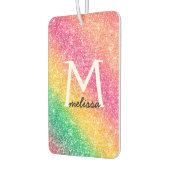 ピンクイエローグリーン虹の輝き カーエアーフレッシュナー (左)