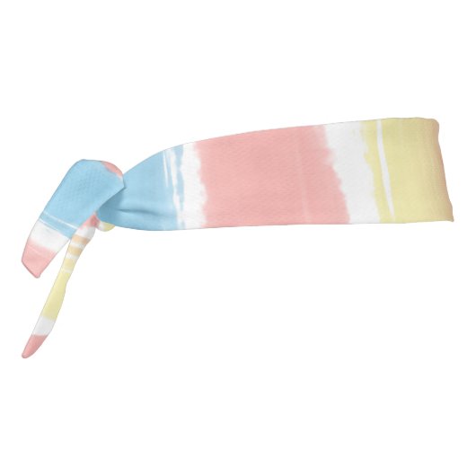 ピンクイエロースカイブルー タイヘッドバンド (回転270)