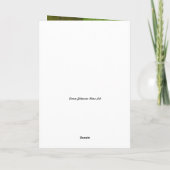 ピンクイエロースナップドラゴンフラワーハッピーバースデー カード (裏面)