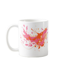 ピンクイエロースプラッシュ芸術的