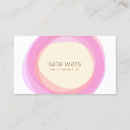 ピンクイエローゼンサークルサロンスパ 名刺