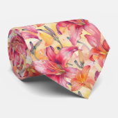 ピンクイエローデイリー ネクタイ (ロール)
