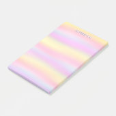 ピンクイエローパステル勾配水色名前をカスタムする ポストイット (アングル)