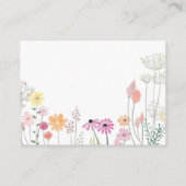 ピンクイエローフローラガーデニング 名刺 (裏面)