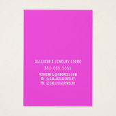 ピンクイエローフローラキーチェーンロゴ表示 (裏面)