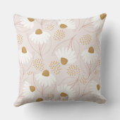 ピンクイエローフローラデイジー春 クッション (裏面)