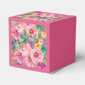 ピンクイエローフローラ90誕生日 フェイバーボックス (裏面サイド)