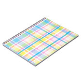 ピンクイエローブルータータンチェックパターンアクセサリートレンディー ノートブック (左側)