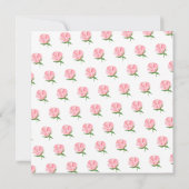 ピンクイエロープニーバラフローラ確認 招待状 (裏面)