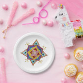 ピンクイエローマンダラ紙プレート ペーパープレート (パーティー)