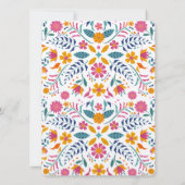 ピンクイエローメキシカンフェスタベビーシャワー招待状 招待状 (裏面)