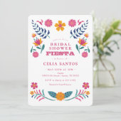 ピンクイエローメキシコフェスタブライダルシャワー 招待状 (スタンド正面)