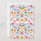 ピンクイエローメキシコフェスタブライダルシャワー 招待状 (裏面)