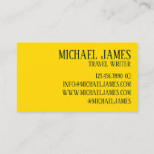 ピンクイエローランタナフラワーフローラガーデンフォト 名刺 (裏面)