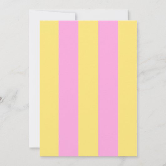 ピンクイエローレモネードスタンドサマーバースデーパーティー 招待状 (裏面)