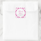 ピンクイカットありがとう スクエアシール (バッグ)