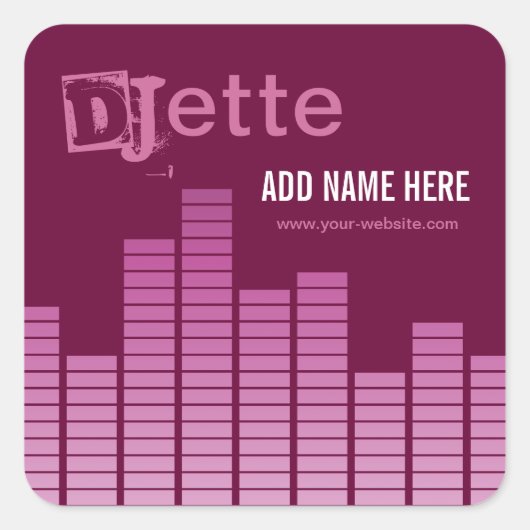 ピンクイコライザ スクエアシール (正面)