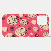 ピンクイチゴの継ぎ目のない模様 Case-Mate iPhoneケース (裏面 (横))
