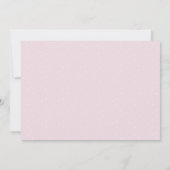 ピンクイニシャルシンプルクラシック誕生 案内状 (裏面)