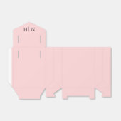 ピンクイニシャル結婚ズ フェイバーボックス (折り畳みなし)