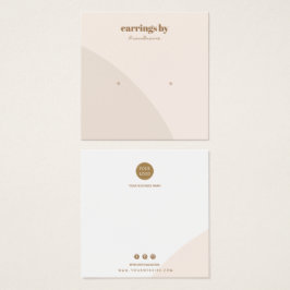 ピンクイヤリングディスプレイ名刺