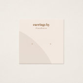 ピンクイヤリングディスプレイ名刺 (正面)