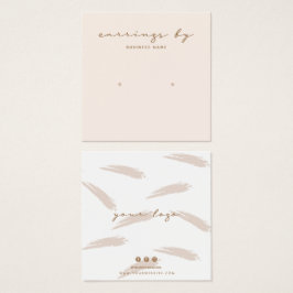 ピンクイヤリングディスプレイ名刺