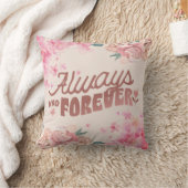 ピンクイラストレーションフラワースクエア クッション (ブランケット)