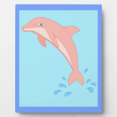 ピンクイルカの桃 フォトプラーク (正面)