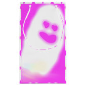 ピンクインかわいい幽霊 スモールペーパーバッグ (裏面)