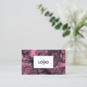 ピンクインクロゴ名刺 名刺 (スタンド正面)
