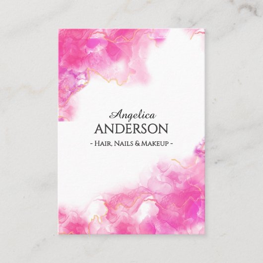 ピンクインク名刺 名刺 (正面)