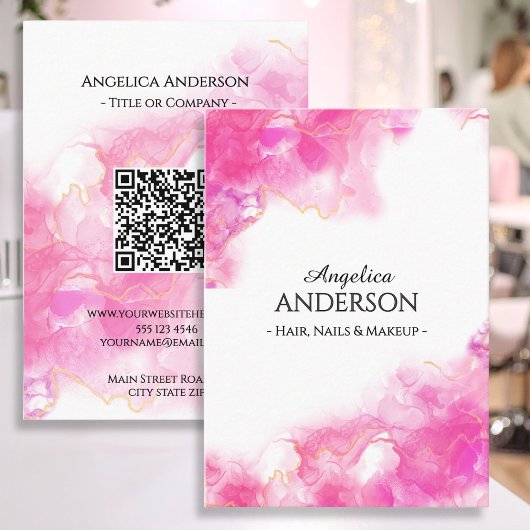 ピンクインク名刺 名刺