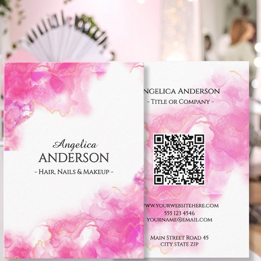 ピンクインク名刺 名刺