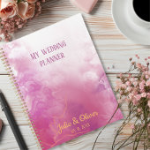 ピンクインク名前をカスタムする結婚ズ プランナー手帳