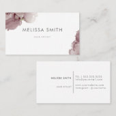 ピンクインク抽象芸術名刺 名刺 (正面/裏面)