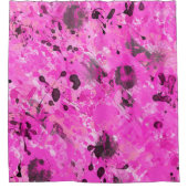 ピンクインク シャワーカーテン (正面)