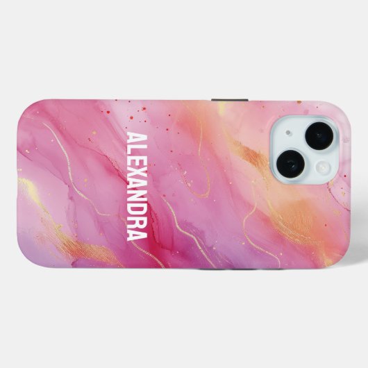 ピンクインク Case-Mate iPhoneケース (裏面 (横))