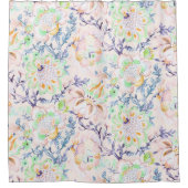 ピンクインディアンチンツ シャワーカーテン (正面)