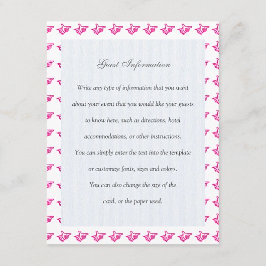 ピンクインデックス エンクロージャーカード (正面)