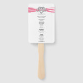 ピンクインフィニティハート結婚式 プログラムファン ハンドファン (裏面)