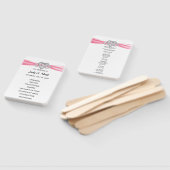 ピンクインフィニティハート結婚式 プログラムファン ハンドファン (組立なし)