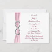 ピンクインフィニティバチェロレッテ招待状 招待状 (正面)