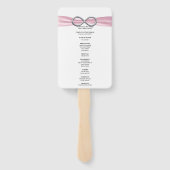 ピンクインフィニティ結婚式 プログラムファン ハンドファン (裏面)