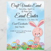 ピンクイースターバニーとエッグクラフトベンダーイベント (裏面)