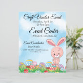 ピンクイースターバニーとエッグクラフトベンダーイベント (スタンド正面)