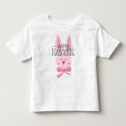 ピンクイースターバニー トドラーTシャツ (正面)