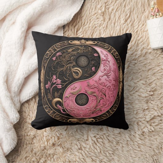 ピンクイーストオリエンタルインアンドヤンタイジツ クッション (ブランケット)