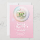 ピンクイードアルフィトルお祝い招待状 招待状 (正面)